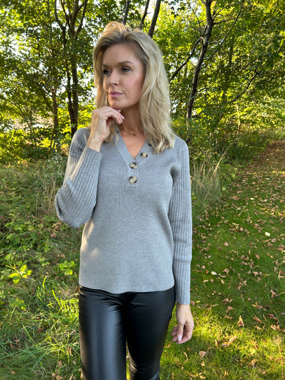 Grey Wool Jumper